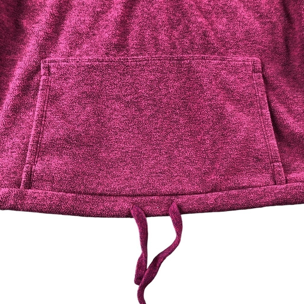 Beyond Yoga Raspberry Pink Half-Zip Drawstring Pullover - Picture 5 of 8